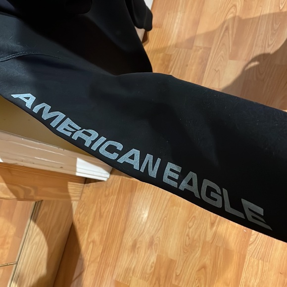 American Eagle- Black pullover hoodie with logo - Picture 3 of 5